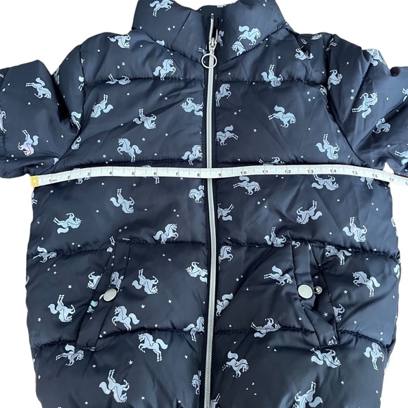 Girls Unicorn  H&M Winter Jacket Size 6-7yrs - Picture 6 of 8